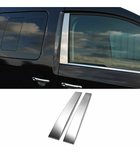 VW Caddy Krom Cam Direği 2 Prç 2003-2014 Paslanmaz Çelik