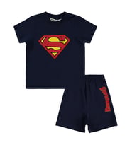 Superman Baskılı 6-18 Ay Takım - Lacivert