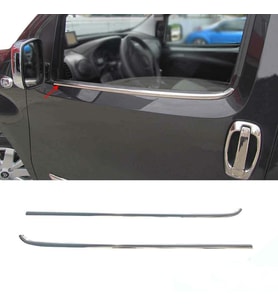 Fiat Fiorino Krom Cam Çıtası Takımı 2Prç Paslanmaz Çelik