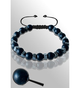 Sertifikalı Terahertzli - 6 Mm Doğal Ham Şungit ( Shungite ) Taşı Bileklik