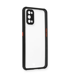 Realme 7 Pro Kılıf Miami Şeffaf Silikon - Siyah