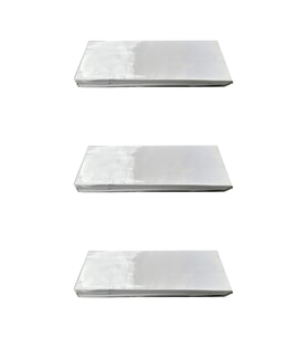 Laminelli Kraft Beyaz Kese Kağıdı - Küçük Boy - 10 x 30 Cm. - 20 Adetlik 3 Paket