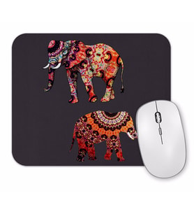 Elefantes Wintage Filler 2 Mouse Pad