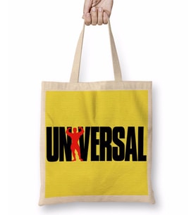 Universal Fitness Logo Bez Çanta Uzun Saplı