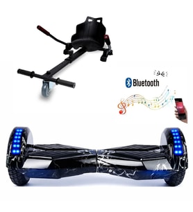 CityMate Smart Balance Elektrikli Kaykay Hoverboard 8.5inch + Hoverkart Set Akıllı Denge Ledli Bluetooth D02