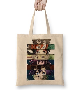 Classic Bungo Stray Dogs Japanese Anime Manga Characters Bez Çanta Uzun Saplı