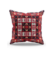 Moud's Çift Tarafı Baskılı Türkiye Kilim-4 Desenli Süet Kırlent Kılıfı
