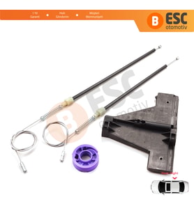 Audi A3 MK2 8P 8PA 8P1 2003-2013 4/5 Kapı 8P4839462 İçin Arka Sağ Cam Kriko Tamir Seti