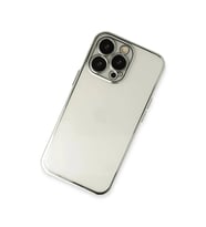 İphone 14 Pro Max Kılıf  Lensli  - Gümüş