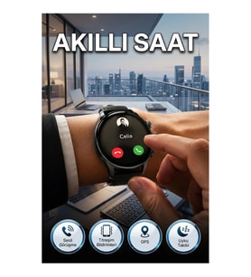 G4 Akıllı Saat Gri Kasa Sesli Görüşme Nabız ve Uyku Takipli