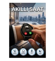 G4 Akıllı Saat Gri Kasa Sesli Görüşme Nabız ve Uyku Takipli