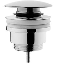 Vitra Origin A45149 Yuvarlak Lavabo Süzgeci, Universal, Basmalı, Krom (Çok Renkli)