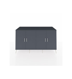 Kronos Konsol 4 Raflı 4 Kapaklı 176x59x99 Antrasit-Antrasit/Aytaşı