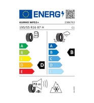 Kumho WinterCraft WP52+ 195/55R16 87H M+S 3PMSF Otomobil Kış Lastiği (Üretim Yılı: 2025)