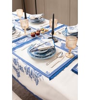 Elysian Blue, Premium Seri Mutfak Sunum Peçetesi, Duck Keten Kumaş 40x40cm (Mavi)