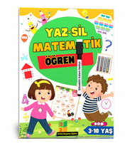 Yaz Sil Matematik Öğren Kitabı (3-10 Yaş)