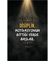 Motivasyon Sözleri MDF UV Baskı Tablo