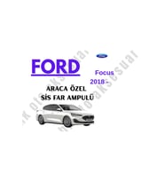 Ford Focus 4 2018 - Günümüz Araca Özel Sis Far Ampulü h8