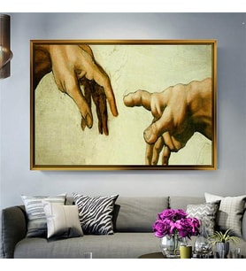 Altın Çerçeveli dekoratif tablo l818 (Gold)