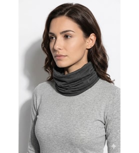 Antrasit Düz Renk Çok Amaçlı Esnek Bandana & Boyunluk – Unisex
