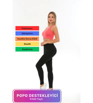 Özel Tasarım Vücut Toparlayıcı Sıkılaştırıcı Şekillendirici Kadın Spor Şık İç Göstermeyen Fitilli Ta (Siyah)