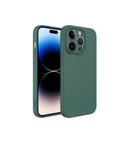 Apple iPhone 14 Pro Uyumlu Kılıf Zore Kamera Korumalı Mara Lansman Kapak (Koyu Yeşil)