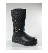 Moda Ayakkabı 877 Kız Çocuk Bot Ayakkabı (Siyah)