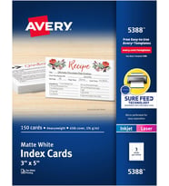 Avery 5388 Beyaz 150Pièce"" (S) Trennblatt – Trennblaetter (Beyaz, 50 Yaprak, 3,23 M (127), 193,6 Cm