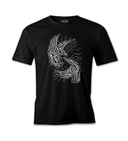 Raven Birds with Viking Knots Siyah Erkek Tshirt