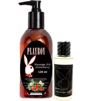 Aromaterapi Çilek Massage Oil 120 ml + Çikolata Aromalı Massage Vücut Yağı 50 ml