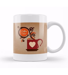 Coffe Time Kupa Bardak Porselen