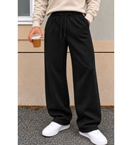 Erkek Oversize Baggy Fit Eşofman Altı %100 Pamuk 3 İplik Şardonlu Bol Paça Rahat Kesim