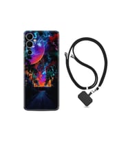 Pova 4 Pro Kılıf Ipli Boyun Askılı Desenli Silikon Mysterious World 1806