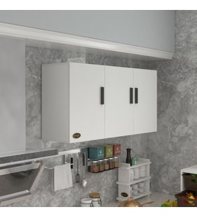 Kenzlife hazır mutfak canna22 byz 060*120*22 mutfak banyo dolabı kapaklı raflı (Karışık)