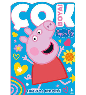 Peppa Pig Çok Boya! Çıkartmalı Dev Boyama Kitabı