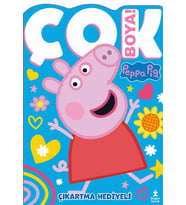 Peppa Pig Çok Boya! Çıkartmalı Dev Boyama Kitabı