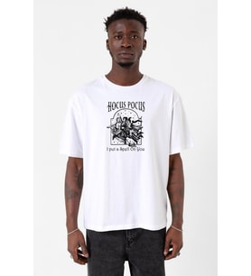 Hocus Pocus I Put A Spell On You Beyaz Erkek Oversize Tshirt