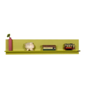 Adore Mobilya Dekoratif Duvar Rafı - Yeşil 120x25x20 cm (GxYxD)