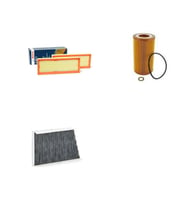 Bosch Filtre Bakım Seti Mercedes CLK 240 C209 2003-2009 Benzin Hava + Yağ f. + Polen Filtre Sardes