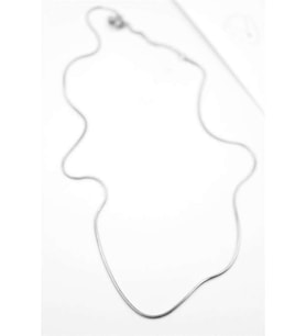 Yılan Zincir Kolye - 46cm - Gümüş