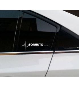 Sorento Yan Cam Sticker Oto Kapı Çıkartma Tuning oto 20 cm x 7 cm yazı 254