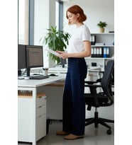 Kadın Wide Leg Comfort Esnek Denim Pantolon Fonksiyonel Dayanıklı Kaliteli Konforlu Modern