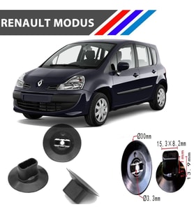 OTOZET Renault Modus Bagaj ve Davlumbaz Klipsi 100 Adetli Paket