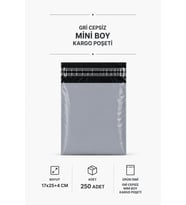 Northcity Gri Cepsiz Mini Kargo Poşeti 17x25+4 Cm – 250 Adet Dayanıklı Ambalaj