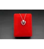 925 ayar gümüş 100 dilde love kalpli kadın kolye