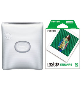 Instax SQ Link Beyaz Ex D Akıllı Telefon Yazıcısı ve 10'lu Film