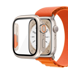 Microsonic Apple Watch Series 9 45mm Kılıf Apple Watch Ultra Dönüştürücü Ekran Koruyucu Kasa Yıldız Işığı (Renksiz)