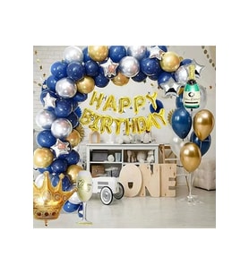 LÜKS 1 YAŞ DOĞUM GÜNÜ BALON ZİNCİR SET