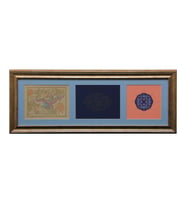 e38 EL İŞÇİLİĞİ ÜÇLÜ TEZHİP TABLO 35 * 91 cm - 1667