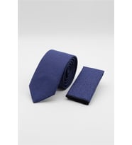 Mavi-Lacivert Desenli 6 Cm Kravat 1090255114